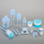 Baby Bank Feeding Essentials Set – Blue (13 Pieces)