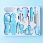 Baby Grooming Kit – 10 Pcs Set (Blue)