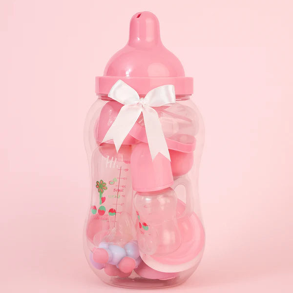 Baby Bank Feeding Essentials Set – Pink (13 Pieces)